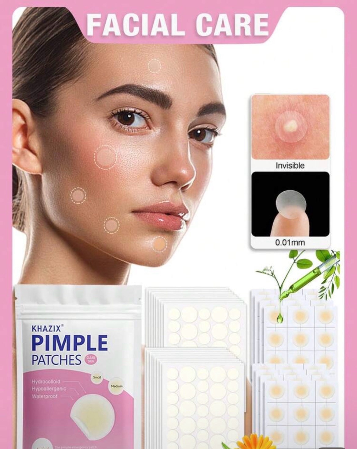 Pimple patches transparent (360 patches)