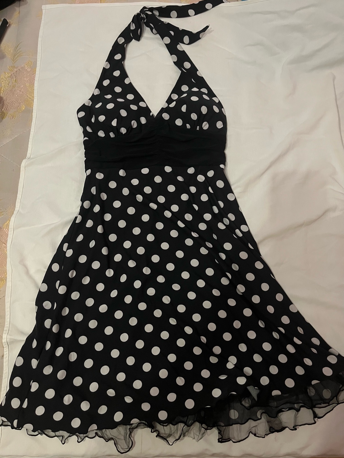 Robe polka dots taille M kbira wala L