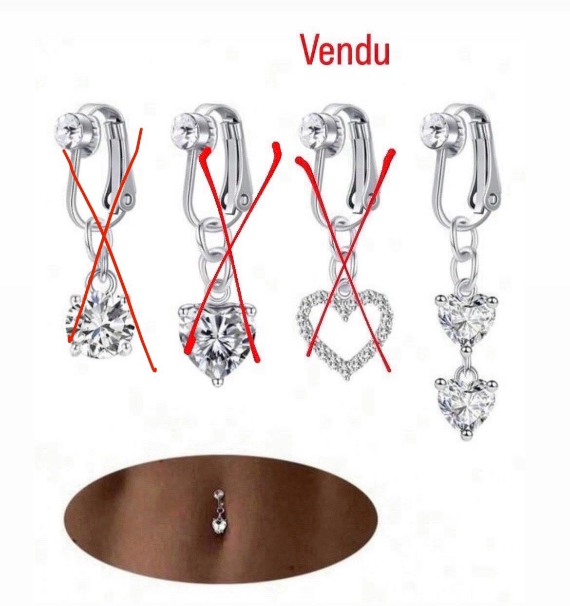 Fake belly piercing Ikaaba b 18dt ( hotli fi commentaire enehi eli theb aaleha)
