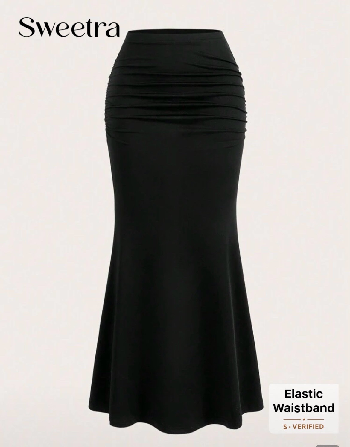 Jupe longue noire taille petite M jamais portée