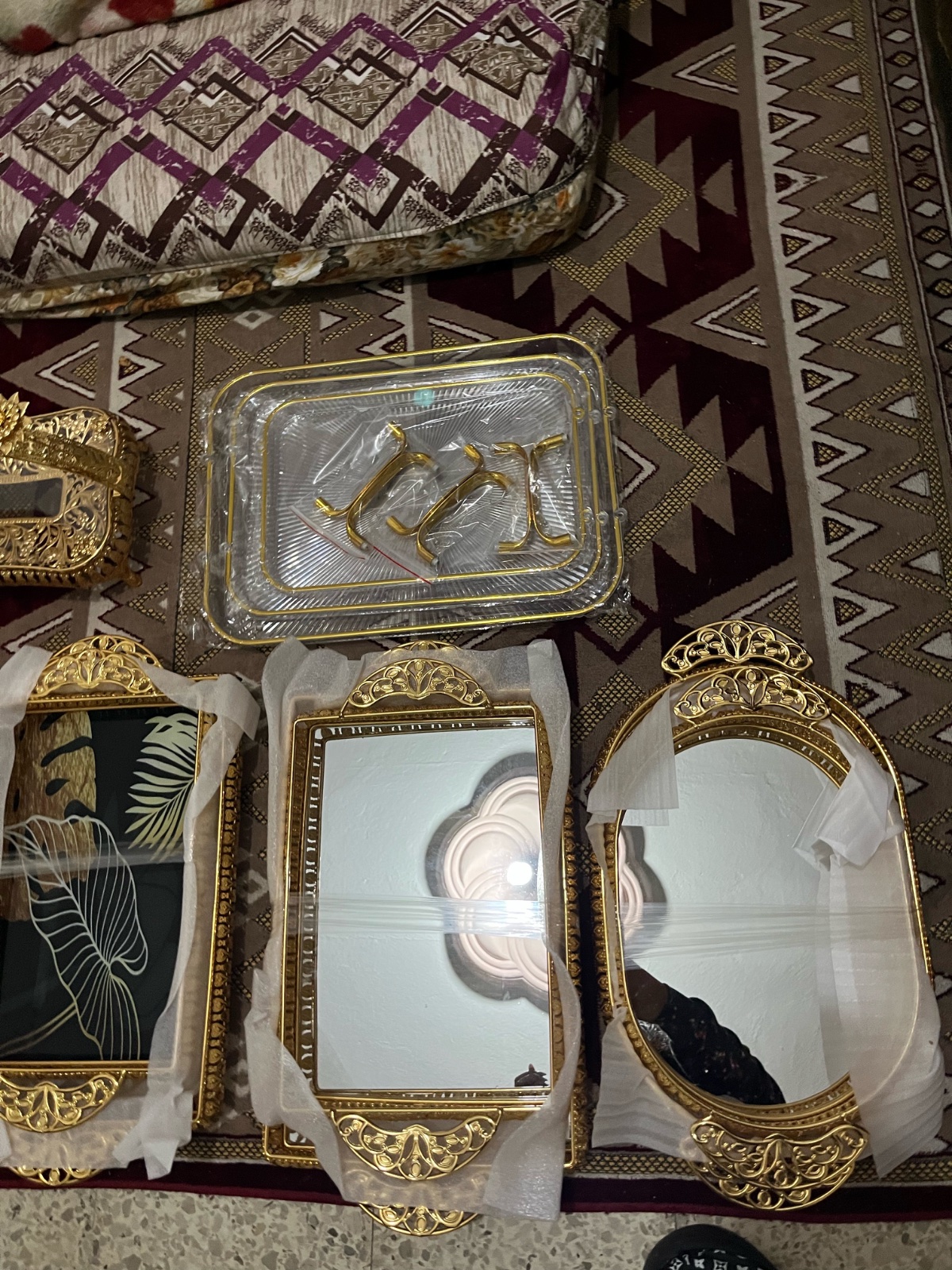 Des plateaux miroir