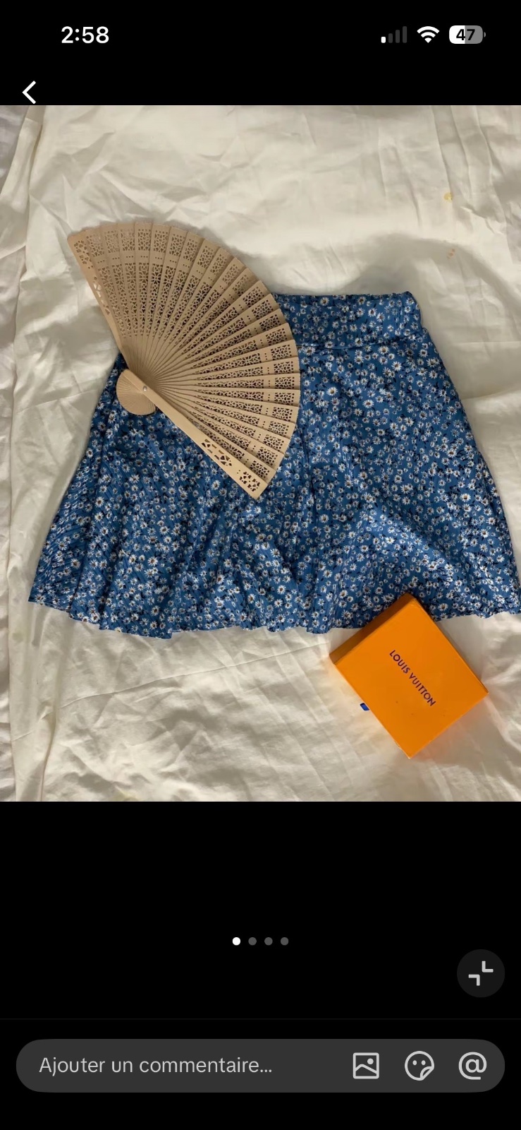 Jupe short fleurie 