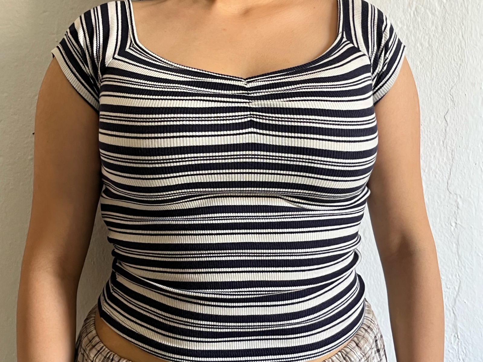 Top rayé femme
