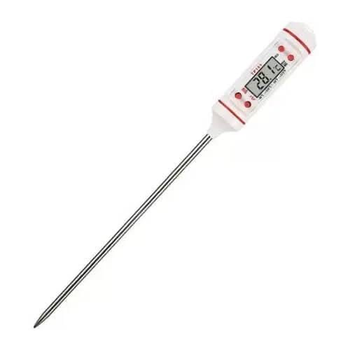 Digital thermometer for food, candles