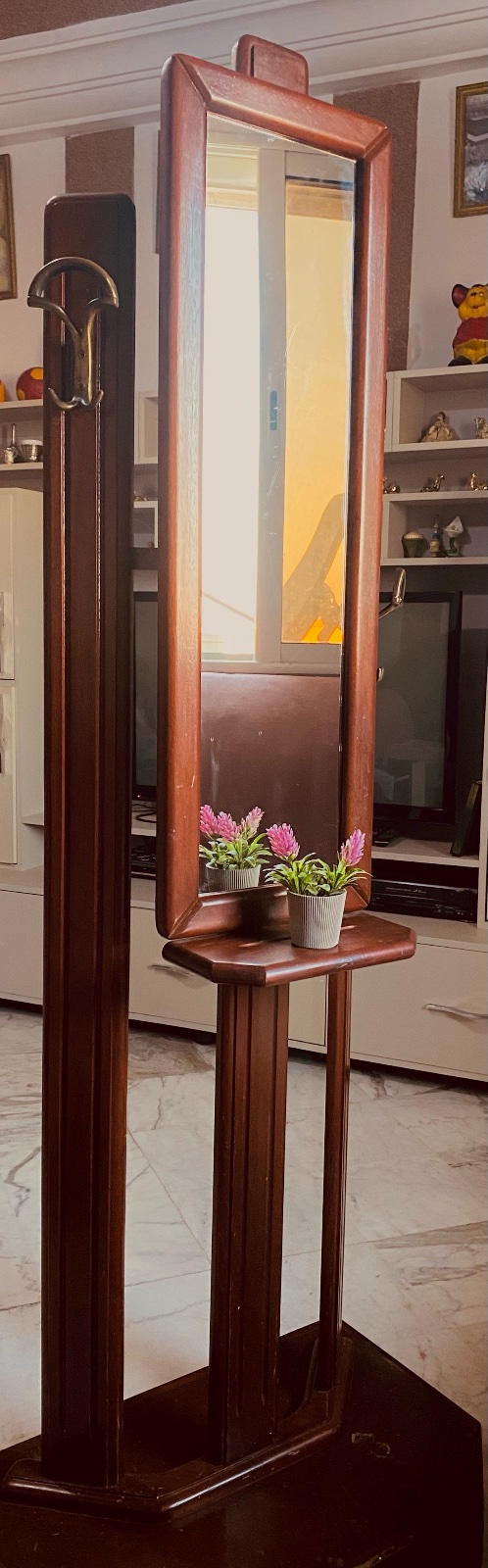 Porte-manteau avec miroir "style classique vintage
