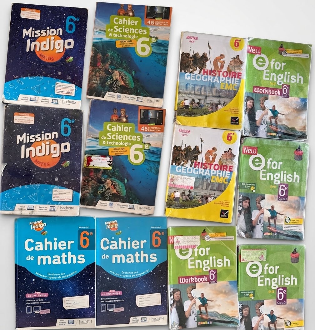 Livres scolaires isc carthage 6 eme 