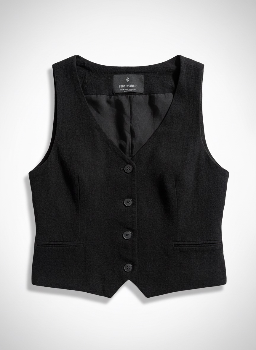 Gilet sans manches noir Stradivarius