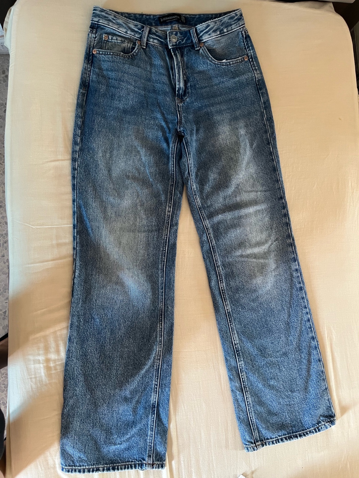 Jean taille haute/coupe droite
