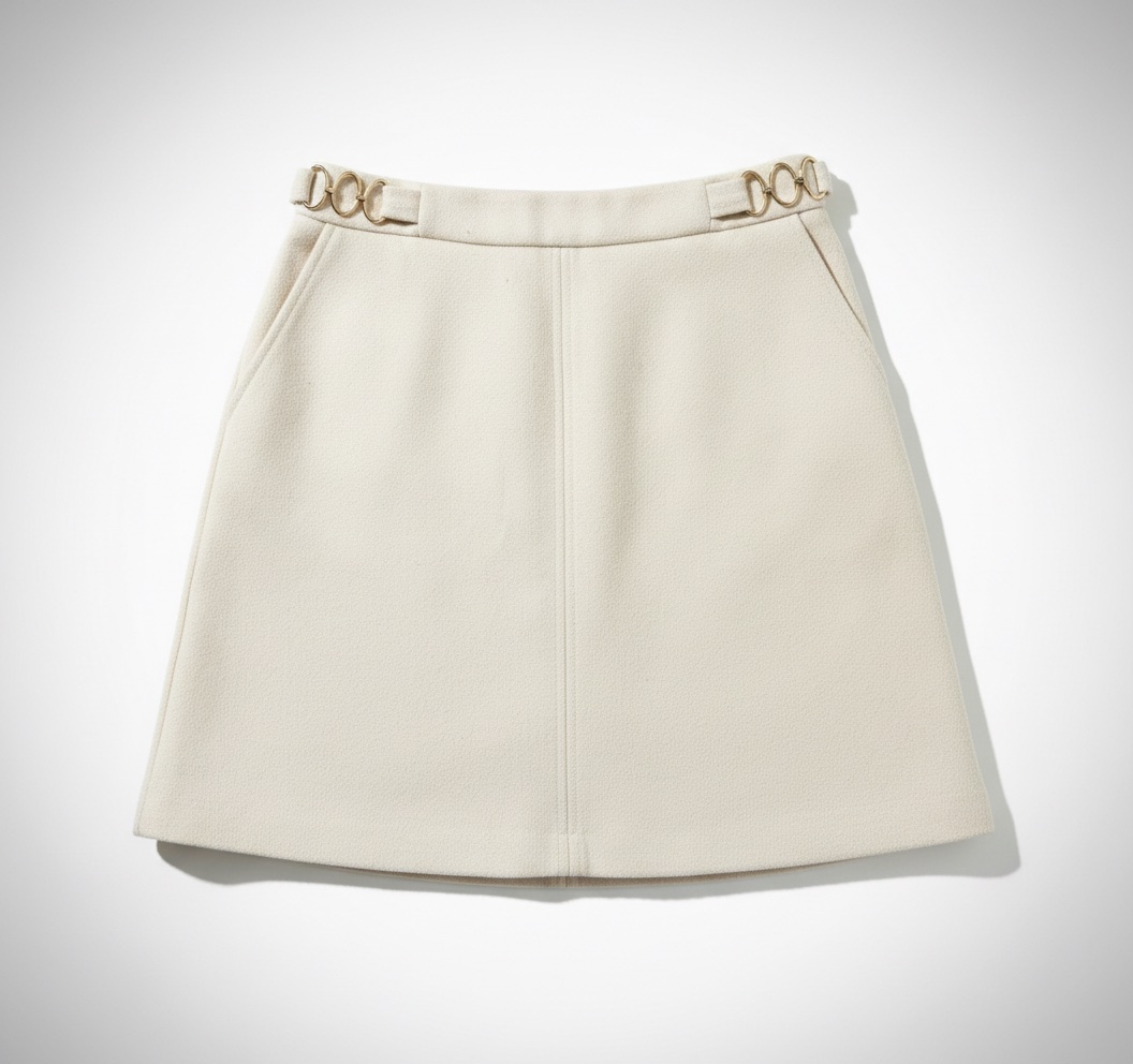 Jupe Nafnaf taille 36 en beige en trés bon état 
