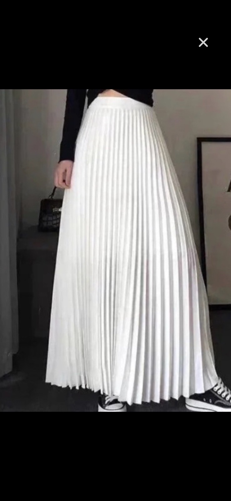 Jupe zara blanc plissee 