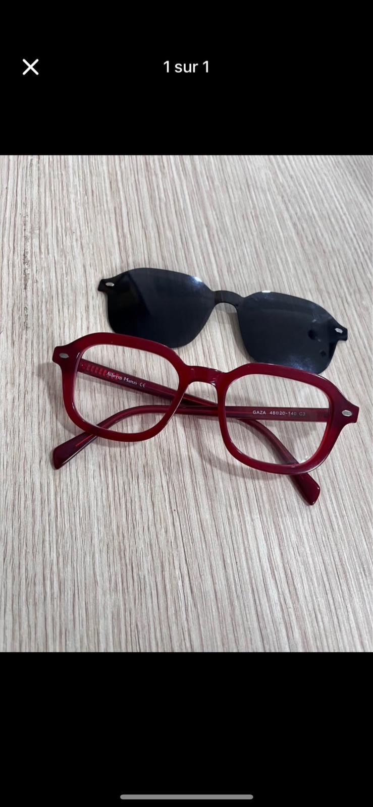 Lunettes de vue femme avec deux aplique