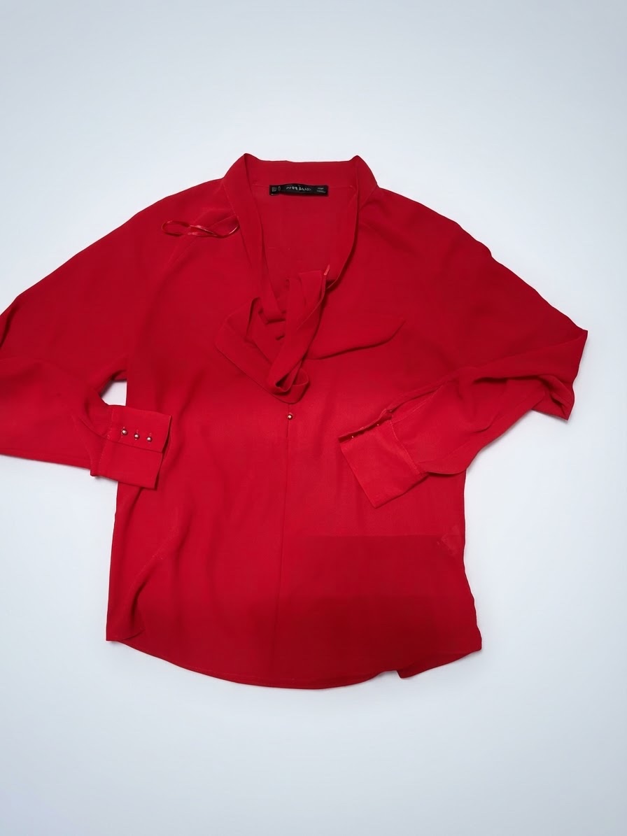 ،chemise zara rouge