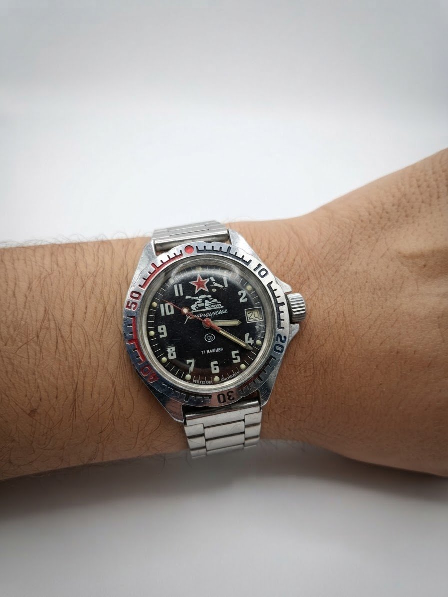 Montre Vintage Vostok Komandirskie Tankist (Made in USSR