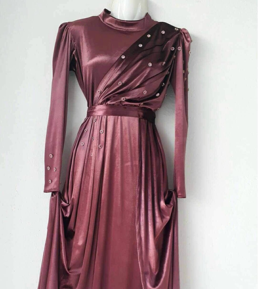 Robe soirée velour