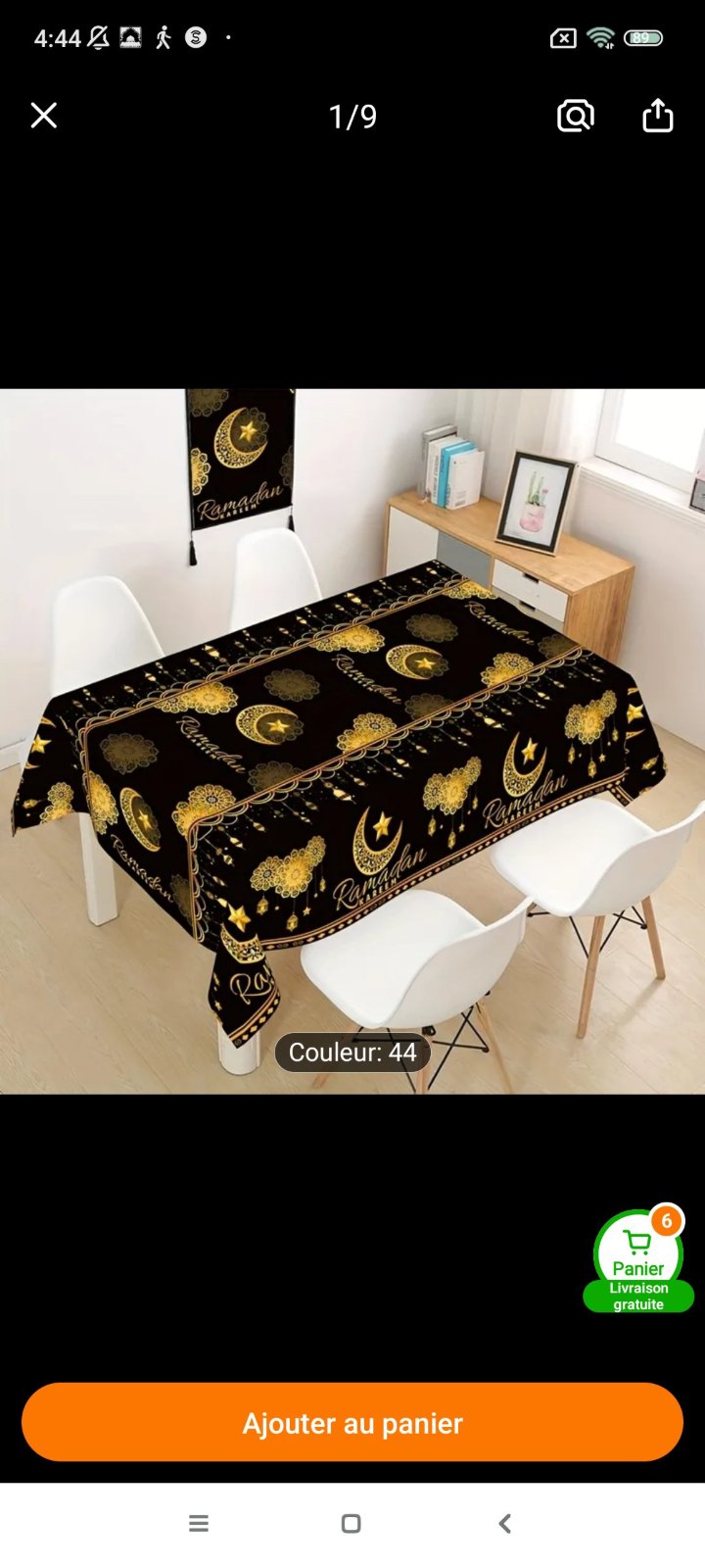 Nappe de table pour la décoration de ramadan 