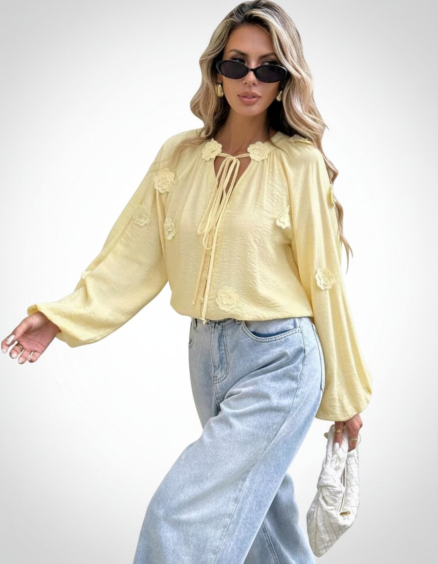 Chemise jaune 