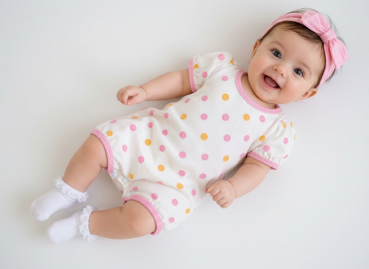 Barboteuse bébé fille 100% coton