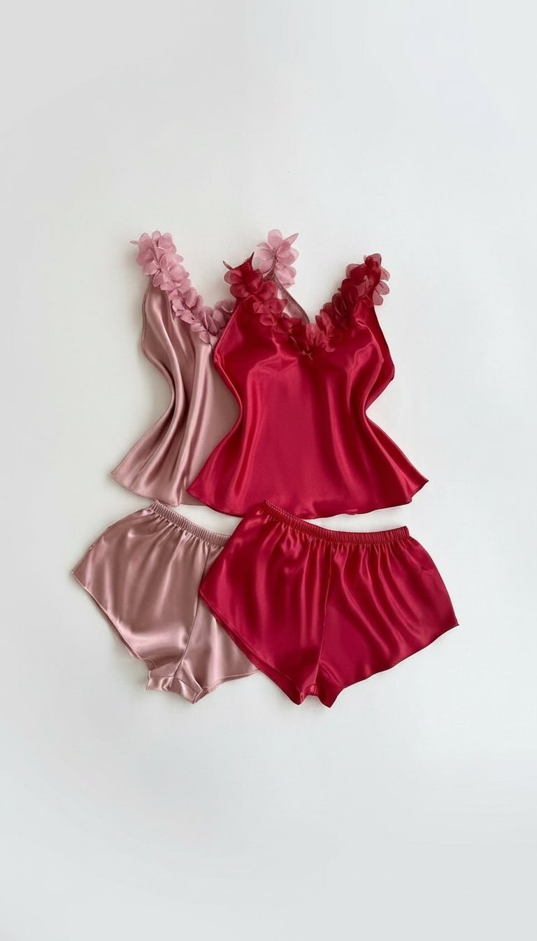 2 pyjama satin 