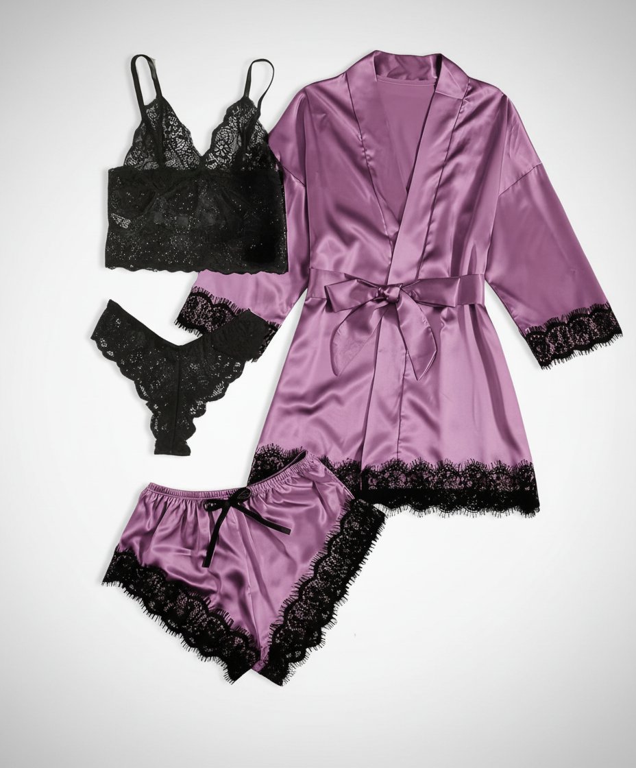 Ensemble lingerie 5 piéces en stain