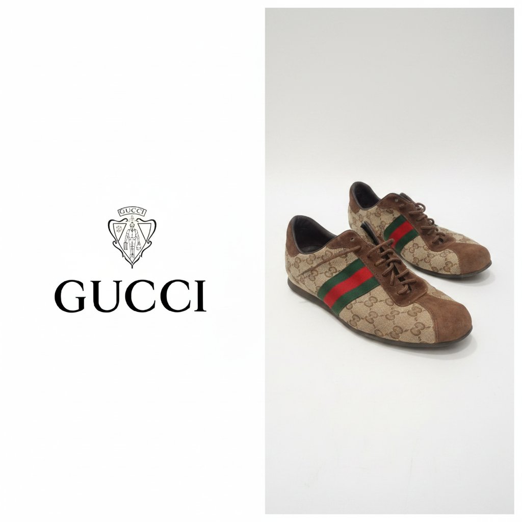 BASKET GUCCI AUTHENTIQUE AVEC LE NUMÉRO DE LA SÉRIE NEUF 