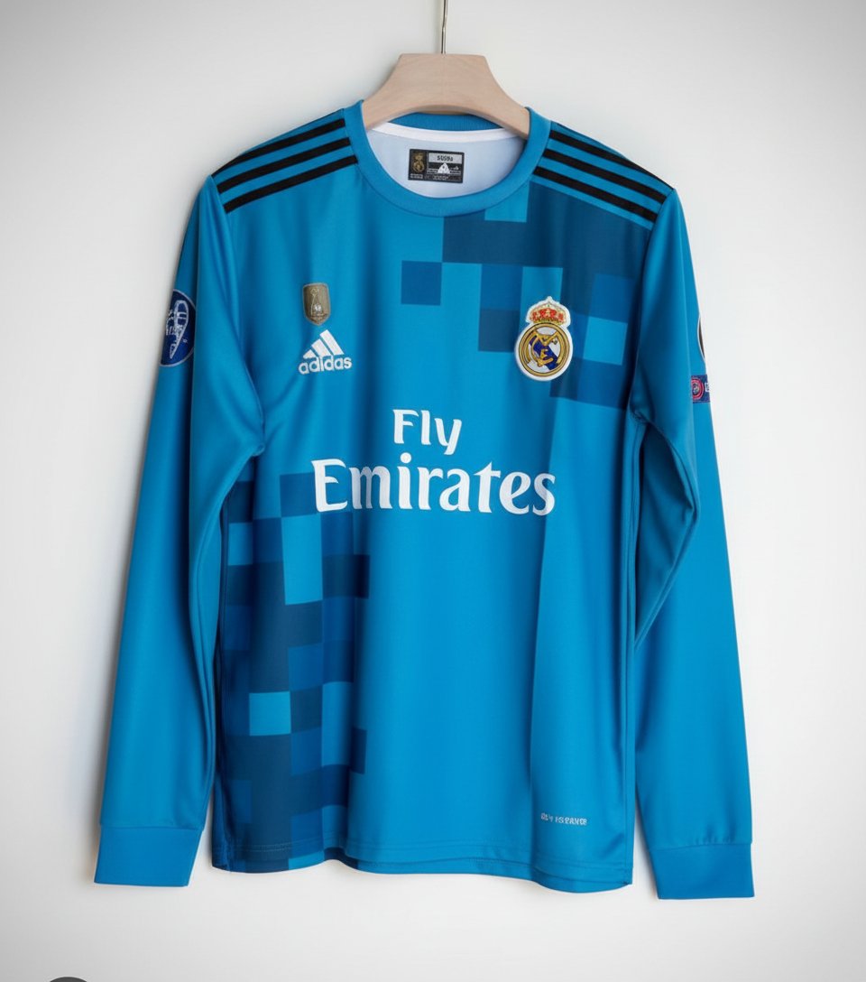 Tee-shirt homme Real Madrid joueur Ronaldo numéro 7 couleur bleu 