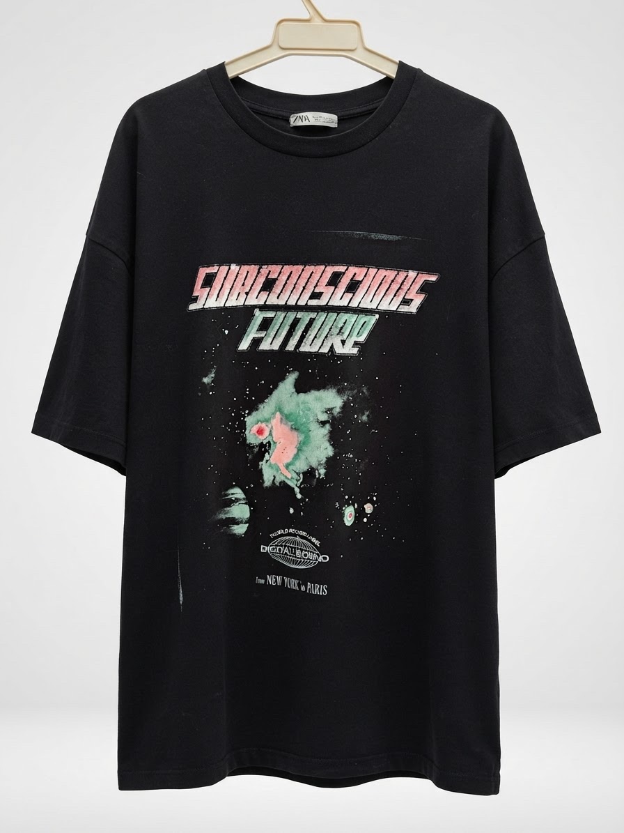 Zara Subconscious Future Printed T-shirt  Size M
