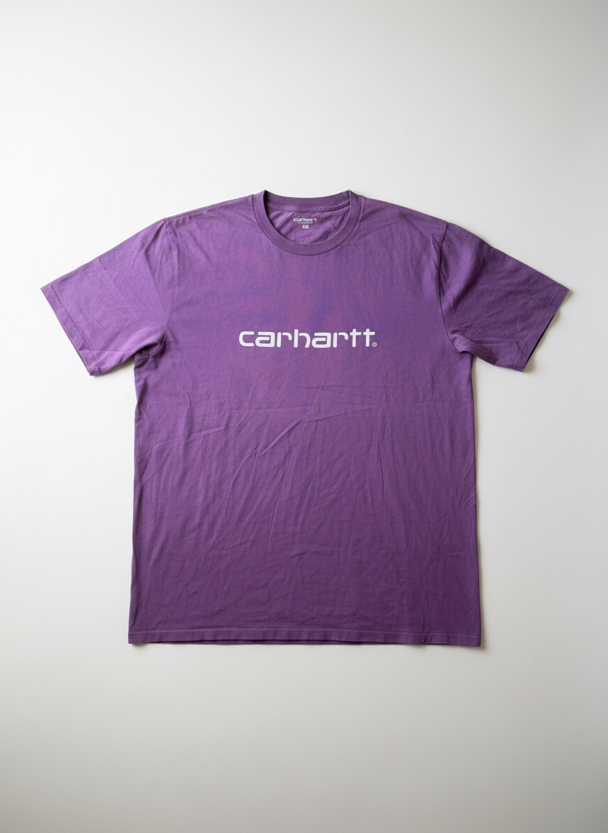 Carhartt WIP S/S Script Logo T-Shirt Purple  Size XXL