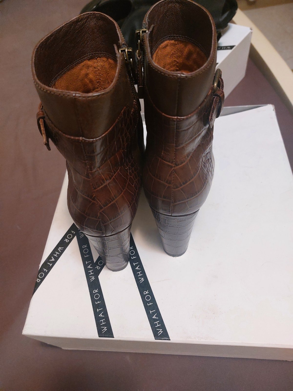 Bottines marron