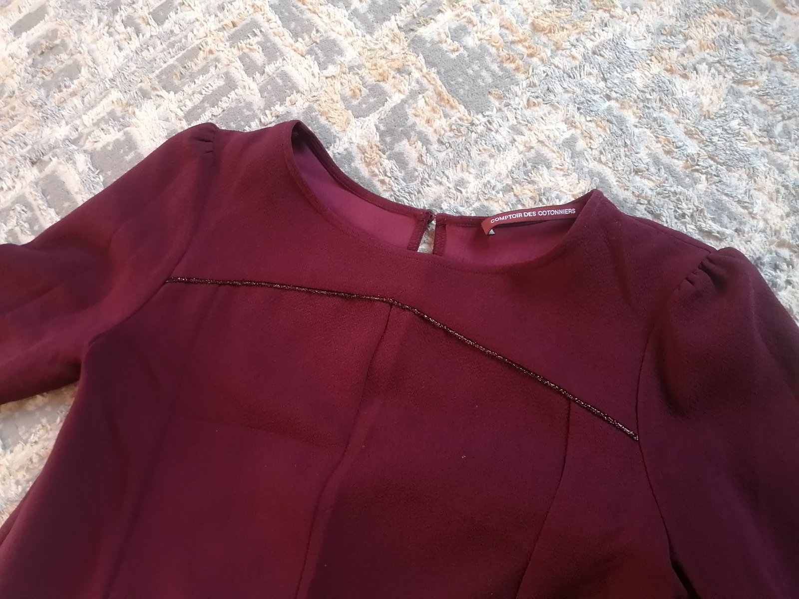 Liquette en rouge bordeau