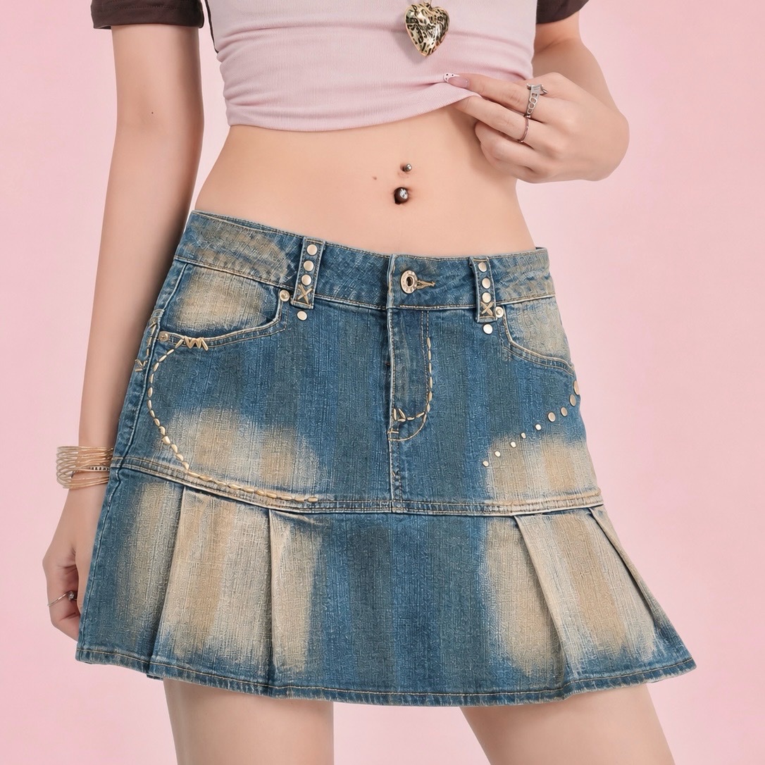 Jupe en jean vintage