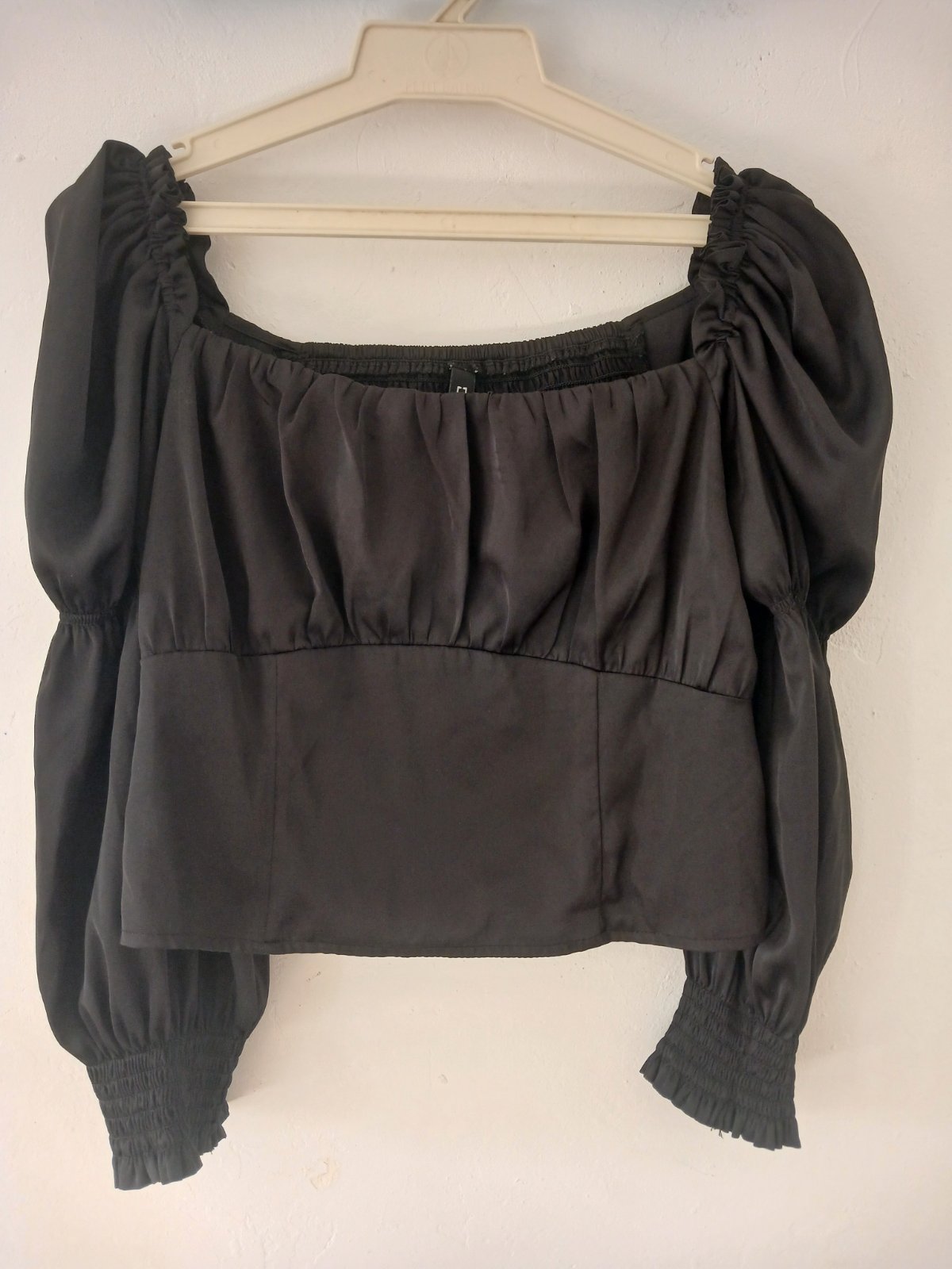 Blouse smockée col bateau