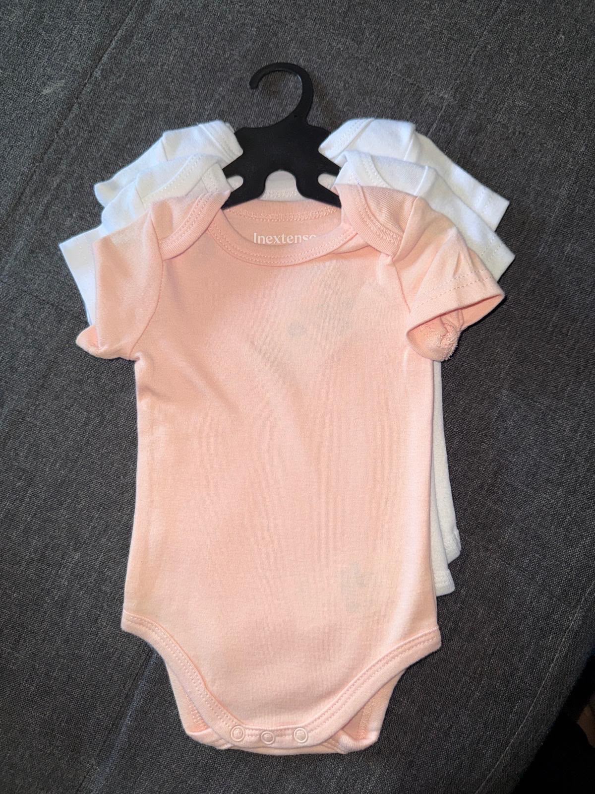 🤍 Lot de 3 bodies bébé – manches courtes 🤍