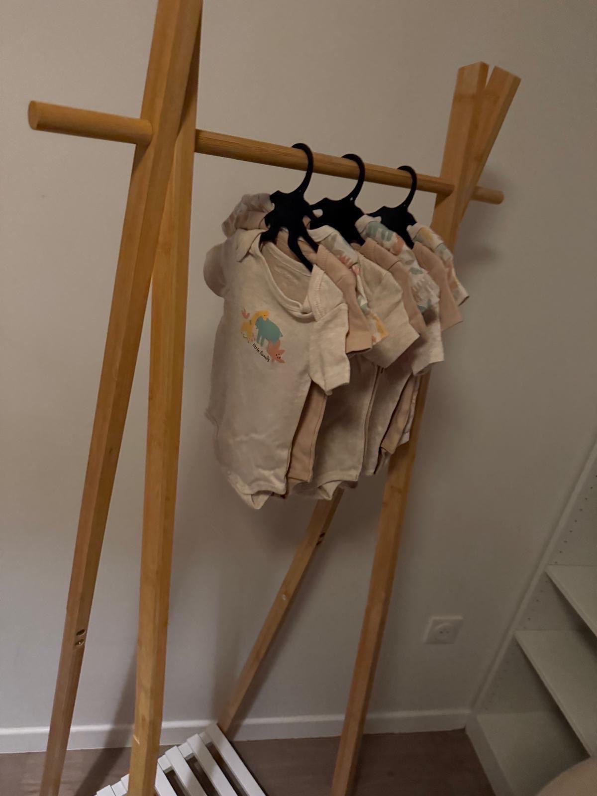 Lot de 3 bodys manches courtes 3 mois - In Extenso (Thème Savane / Animaux)