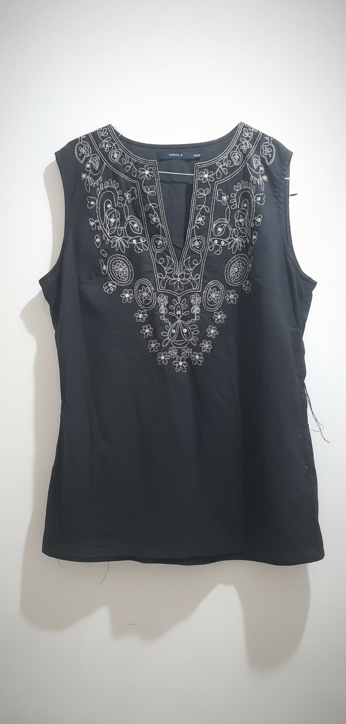 Chemise en lain brodé importé 