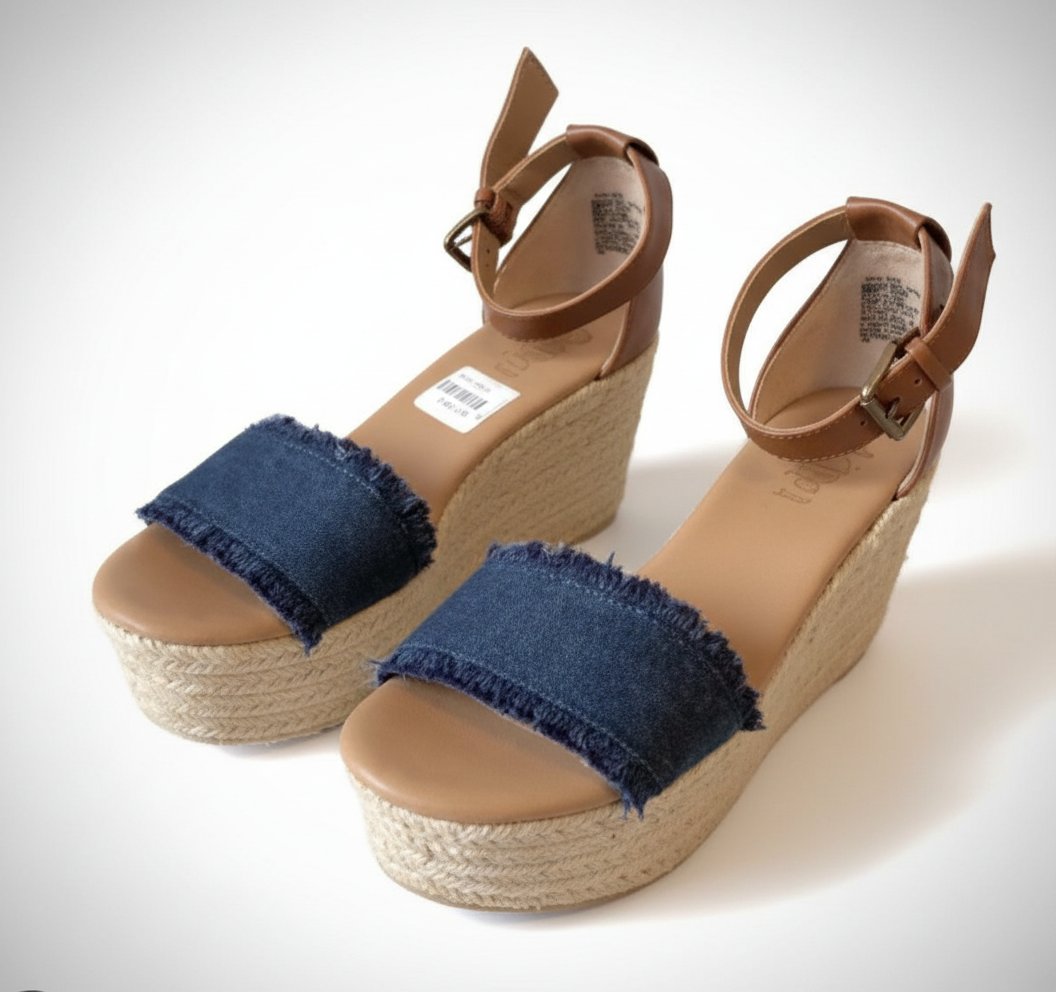 Compensées jeans