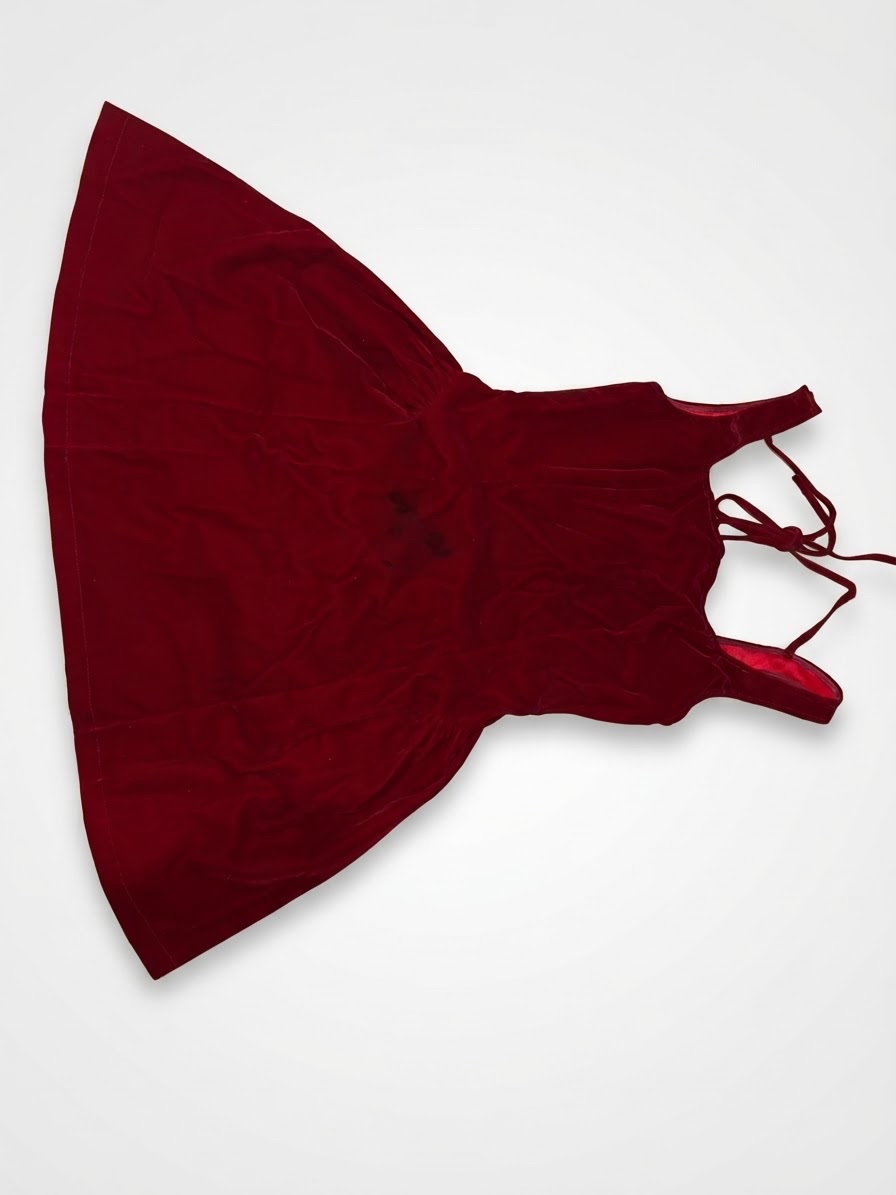 Robe rouge bordeaux