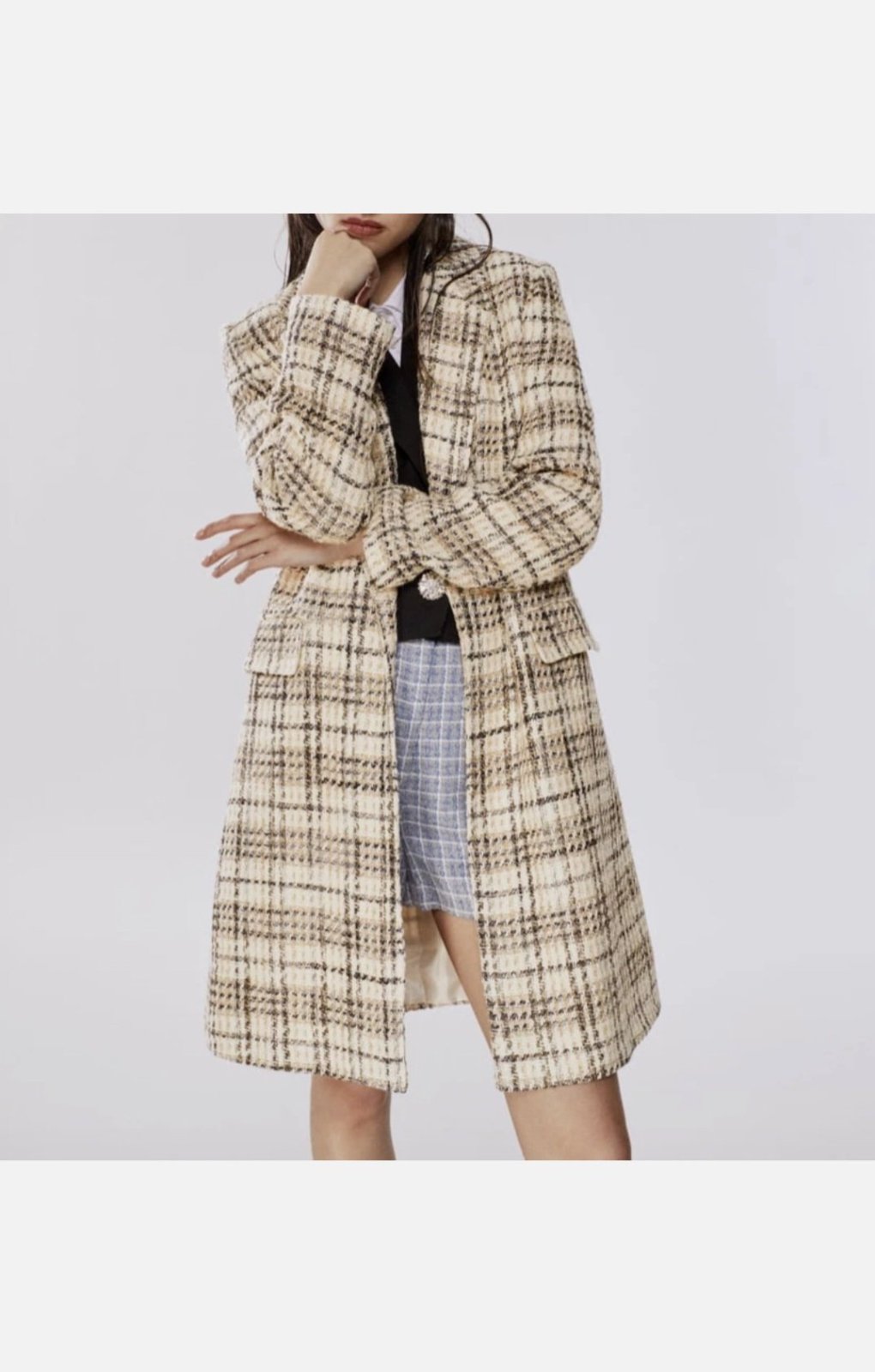 MANTEAU FEMME ZARA PLAID