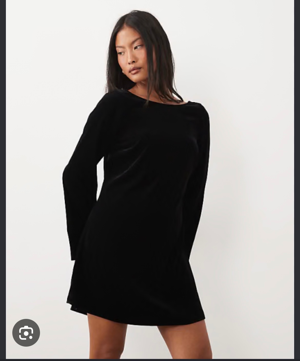 Robe velour noire