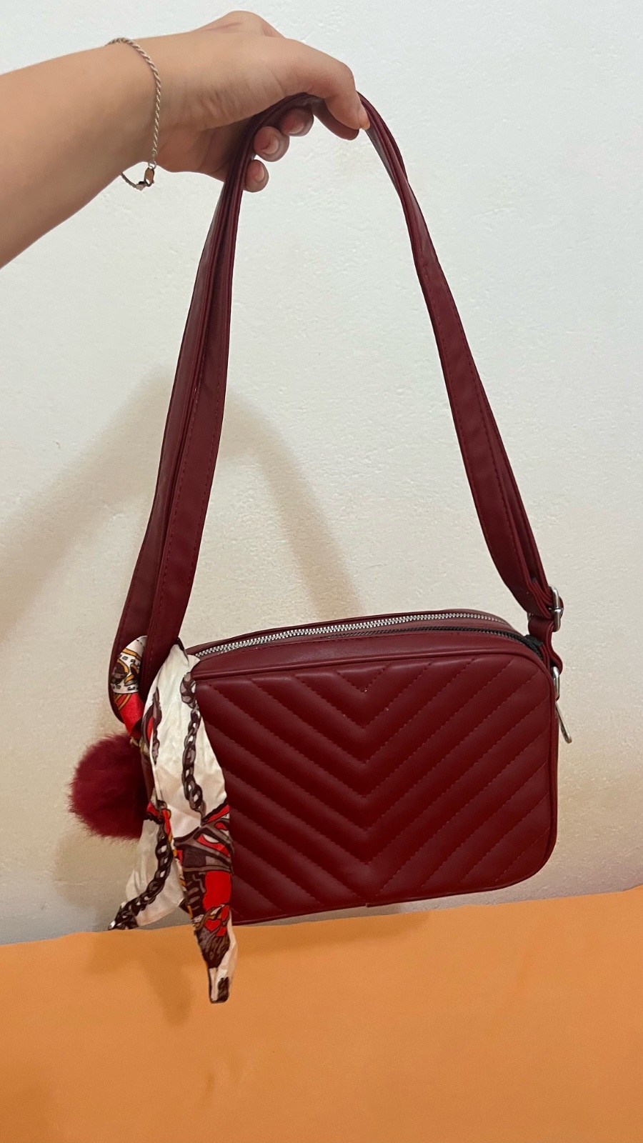 Sac à main rouge à bandoulière