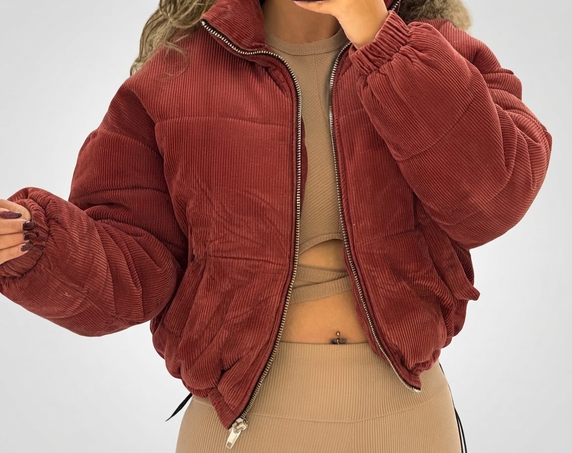 Bombers bershka rouge 