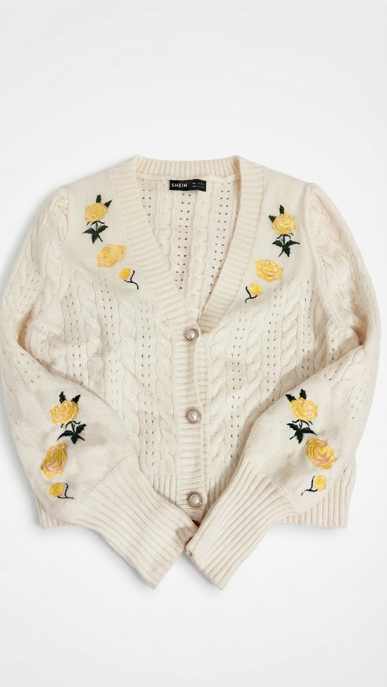 Cardigan blanc cassé 