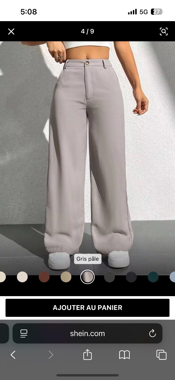 Pantalon gris claire