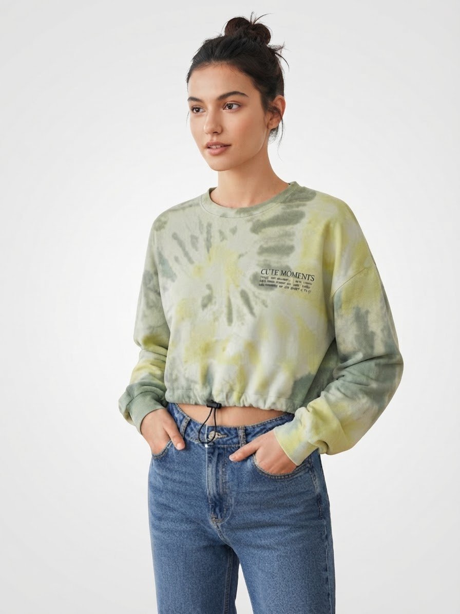Sweat-shirt court Bershka 