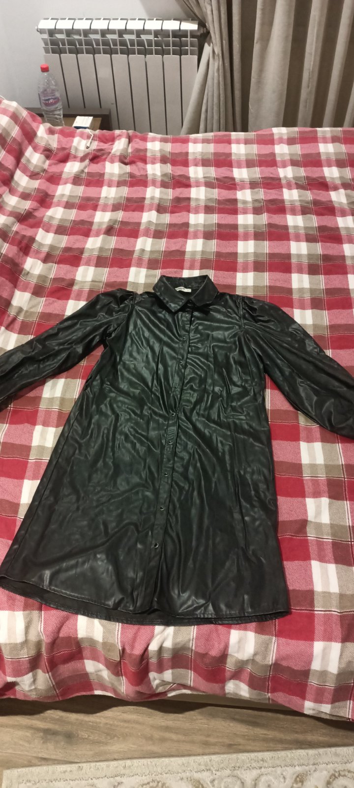 Robe semi cuir noir