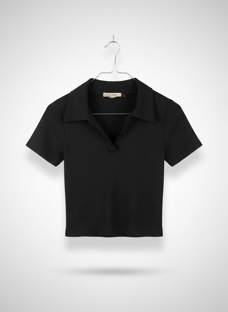 Top noir /taille:S(36) /basique manches courte 