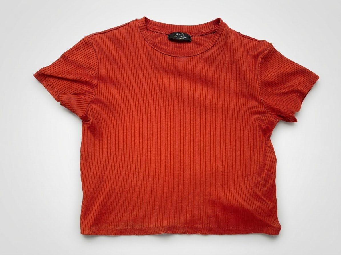 ✨Pull "Bershka"orange – manches courtes✨