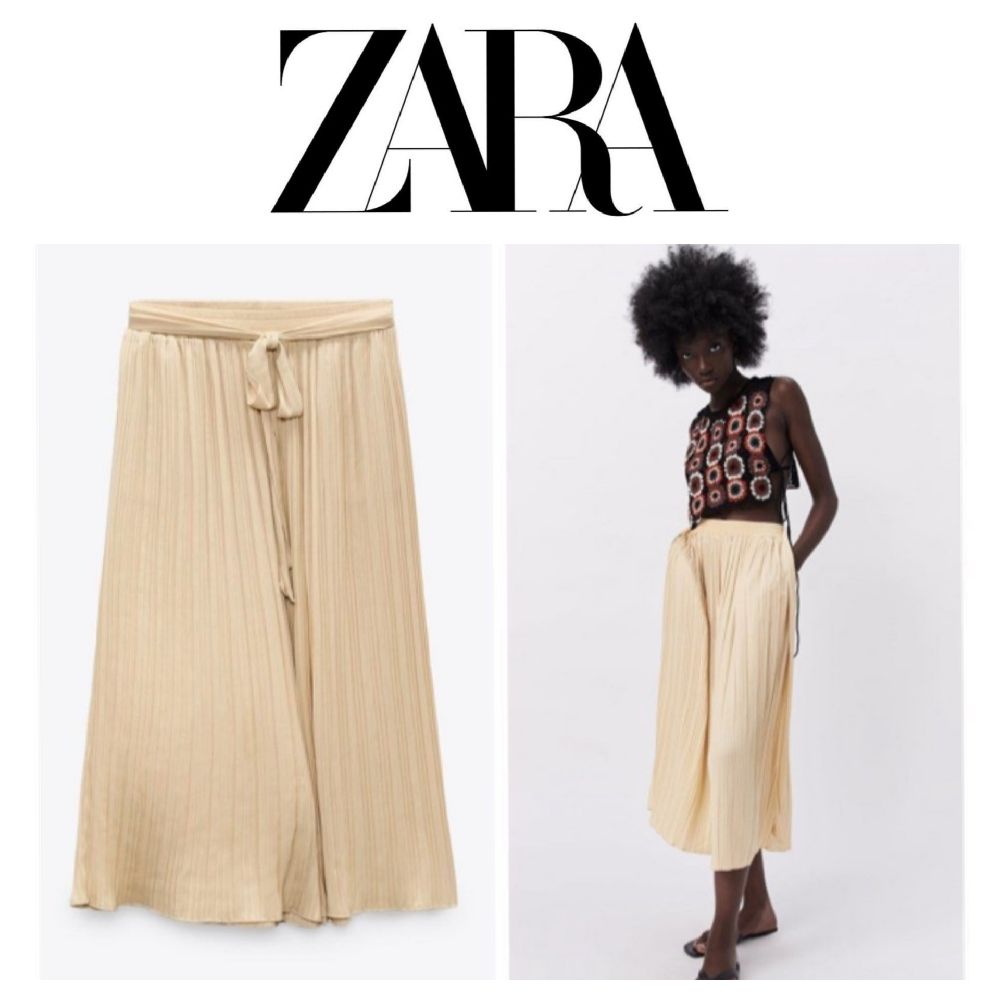 Pantalon culotte fluide Zara