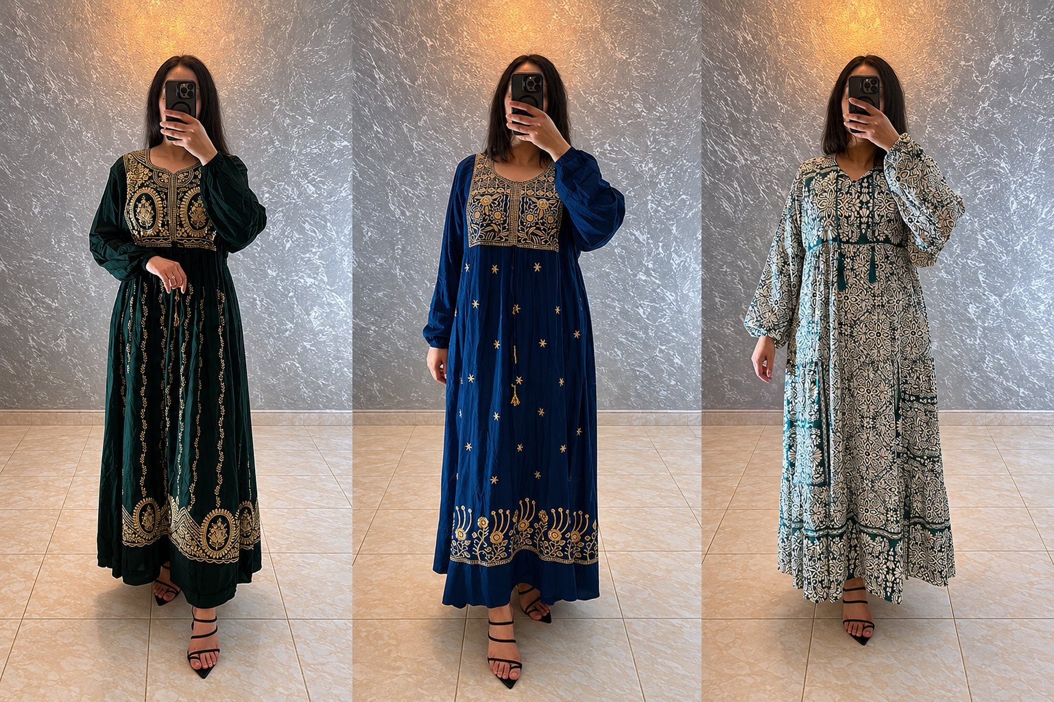 Robes d'été avec manches longues 