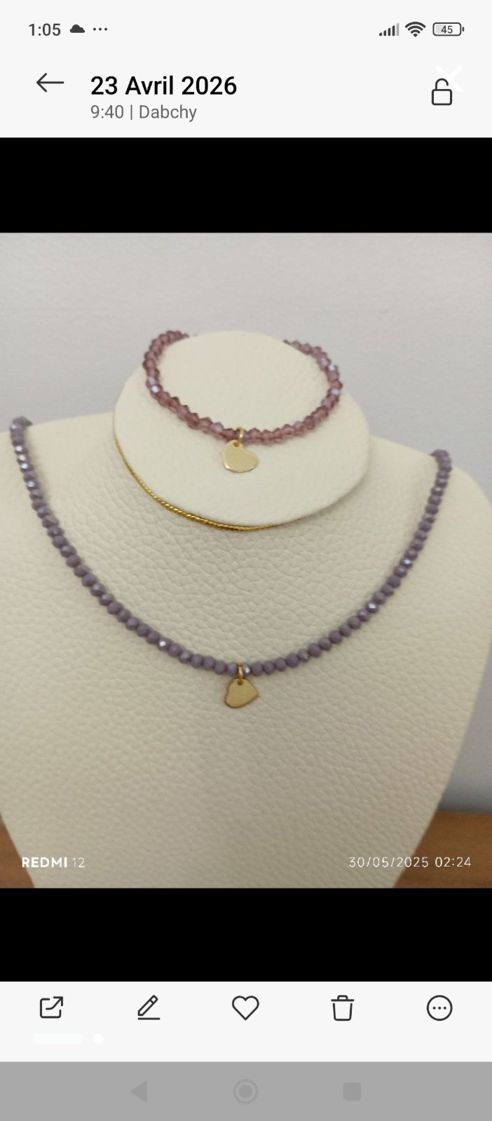 Collier et bracelet 