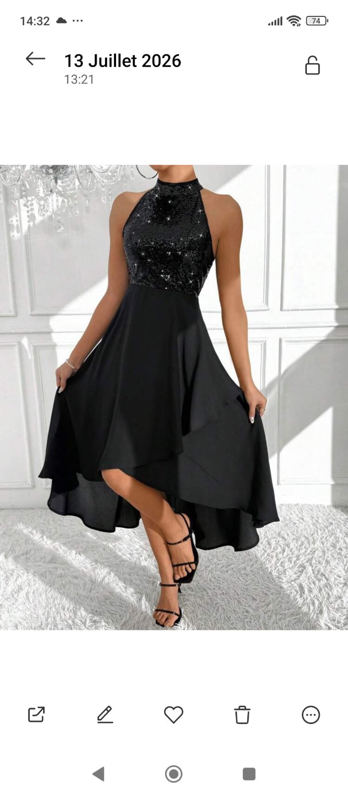 Robe de soirée Shein taille 40